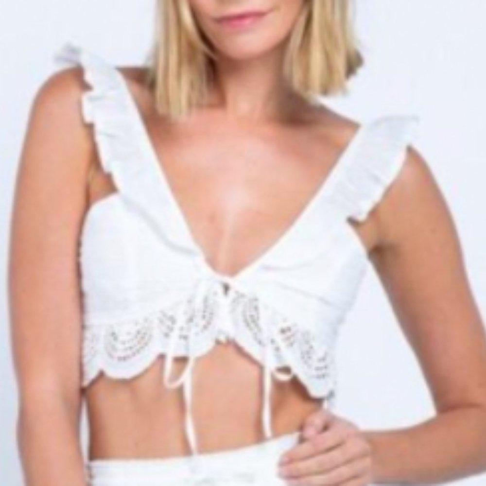 skylar madison eyelet top tank